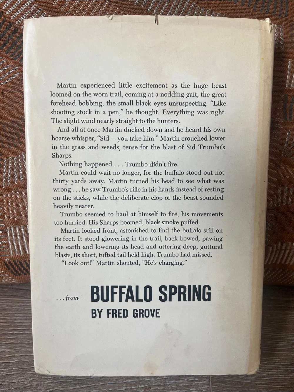 Buffalo Spring by Fred Grove 1967
